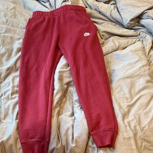 Nike men’s Burgundy/maroon jogger Sweatpants size small